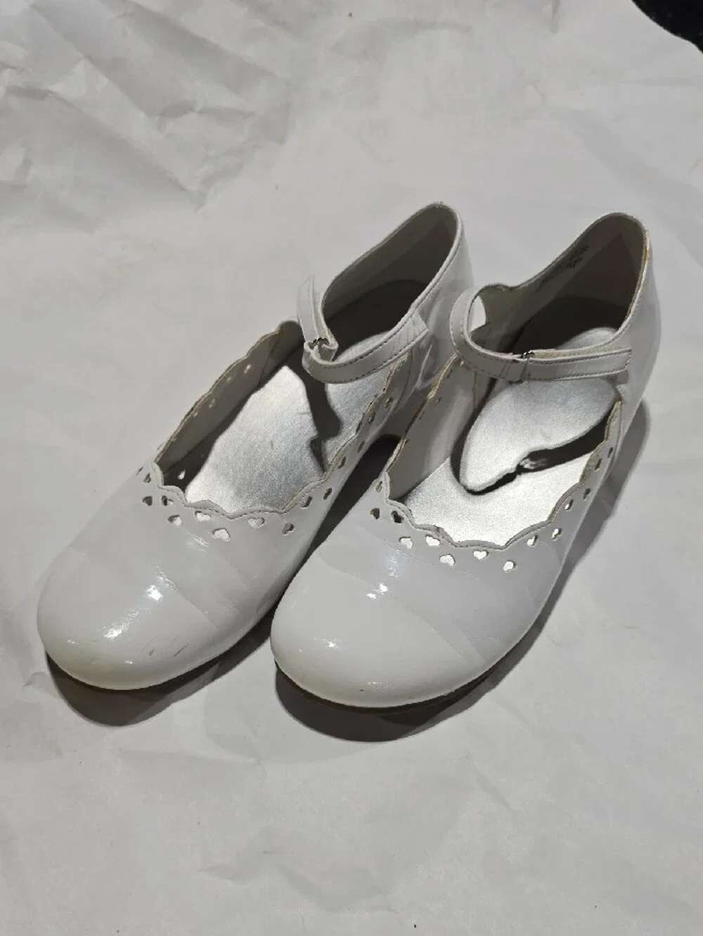 smartfit White Patent Leather Mary Jane Shoes